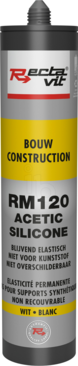 Packshot RM 120 Bouw (Acetic Silicone) - 310 ml - Wit