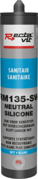 Packshot RM 135-SW Sanitair (Neutral Silicone) - 310 ml - Wit