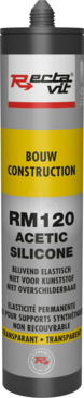 Packshot RM 120 Bouw (Acetic Silicone) - 310 ml - Transparant