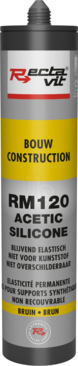 Packshot RM 120 Bouw (Acetic Silicone) - 310 ml - Bruin