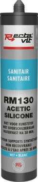 Packshot RM 130 Sanitair (Acetic Silicone) - 310 ml - Wit